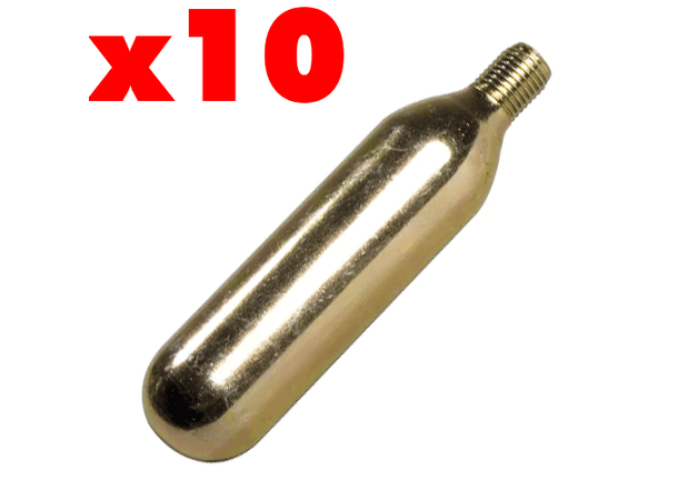 CO2 Patroner 16g m/gjenger 10-pack M/gjenger