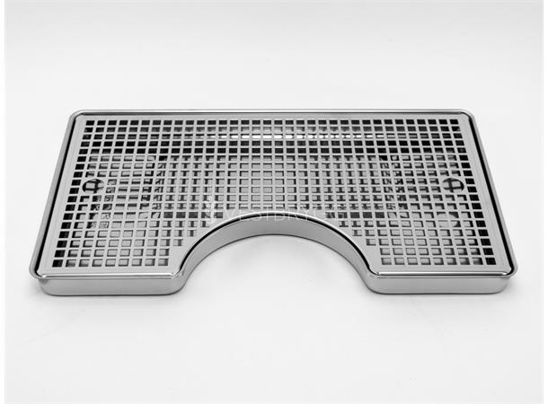 Drip Tray Med U Rustfri 40x22