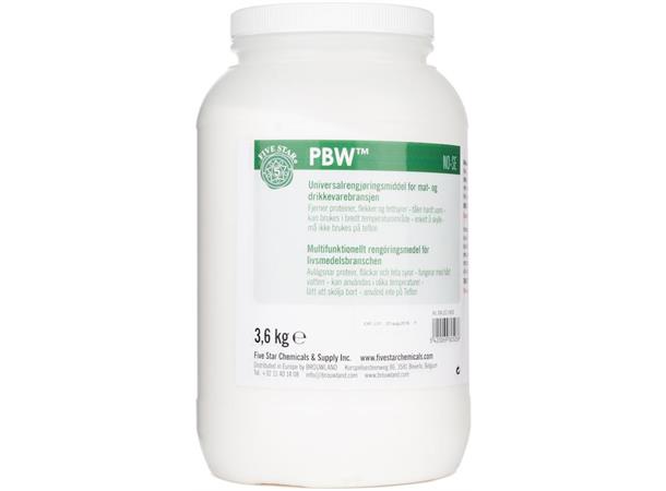 PBW - 3,6kg Alkalisk Vaskemiddel
