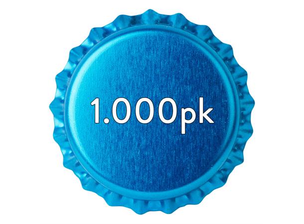 Korker - 26mm - 1.000pk - Lyseblå Metal