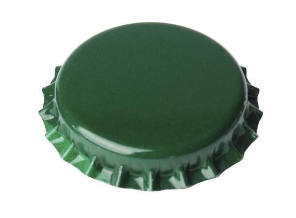 Korker - 26mm - 100pk - Grønn Metallic Kapsler til ølflasker