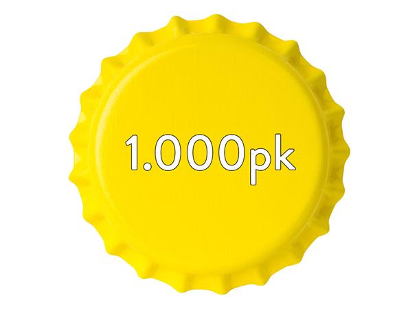 Korker - 26mm - 1.000pk – Gul Kapsler til ølflasker