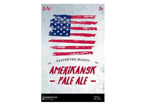 Vestbrygg Amerikansk Pale Ale 25L Ølsett