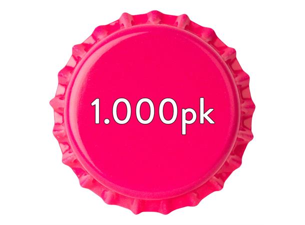 Korker - 26mm - 1.000pk – Rosa Kapsler til ølflasker