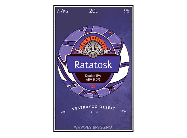 Ægir Ratatosk Double IPA 20L Ølsett