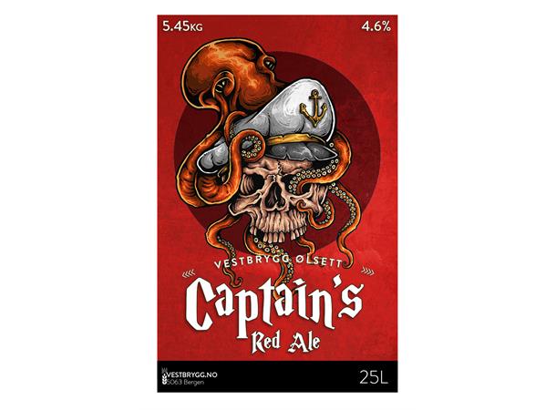 Vestbrygg Captain's Red Ale 25L Ølsett