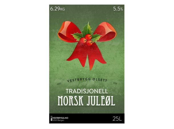 Vestbrygg Norsk Tradisjon JuleØl 25L Ølsett