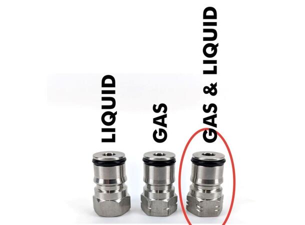 Universal Ventil for Corneliusfat Co2 inn/Øl ut Komplett