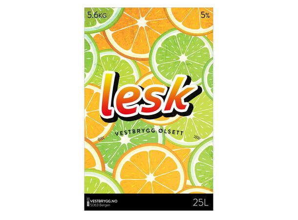 Vestbrygg Lesk Golden Ale 25L Ølsett Sumarkampanje