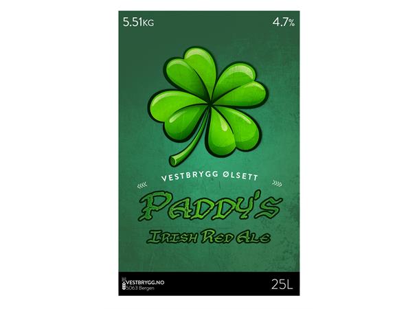 Vestbrygg Paddy's Irish Red Ale 25L Ølsett