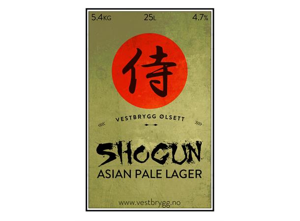 Vestbrygg Shogun Asian Pale Lager 25L Ølsett