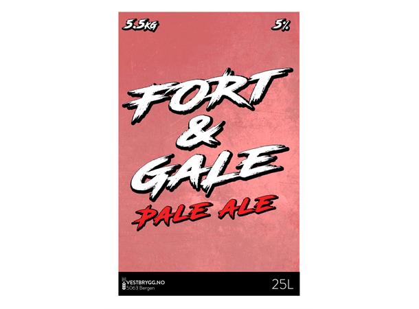 Vestbrygg - Fort og Gale - Pale Ale 25L Ølsett