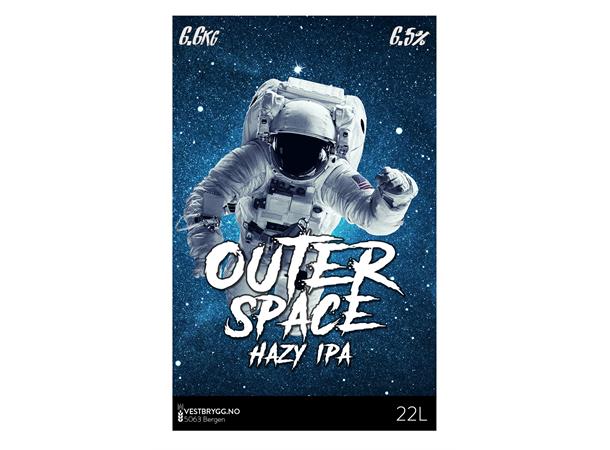 Vestbrygg Outer Space Hazy IPA 22L Ølsett