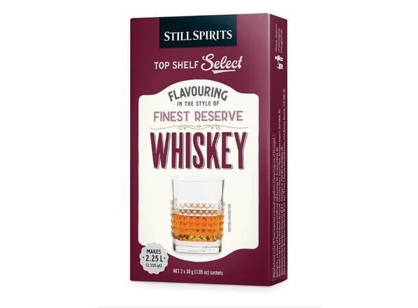 Top Shelf Finest Reserve Whiskey Still Spirits Essens
