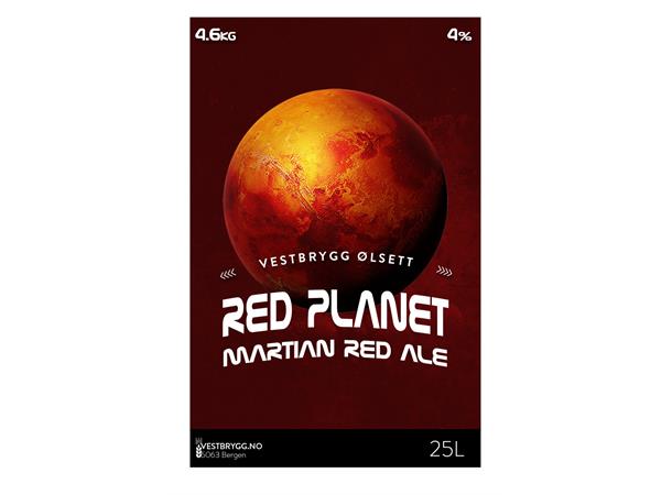 Vestbrygg - Red Planet - Martian Red Ale 25L Ølsett