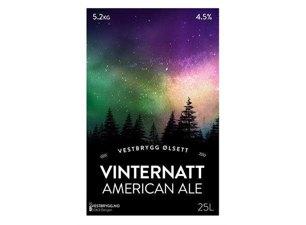 Vestbrygg Vinternatt American Ale 25L Ølsett