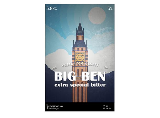 Vestbrygg - Big Ben - Engelsk Bitter 25L Ølsett