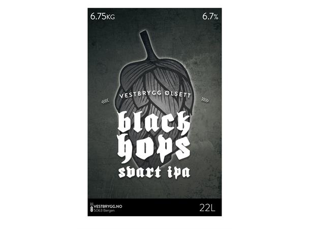 Vestbrygg - Black Hops - Svart IPA 22L Ølsett "Premium"