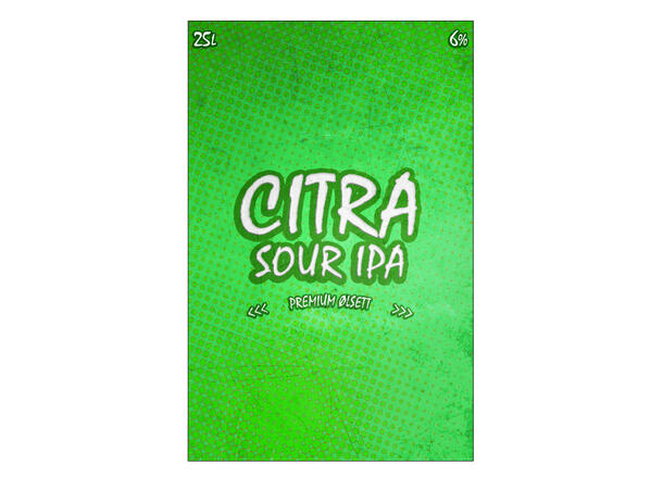 Vestbrygg - Citra Sour IPA 25L - Ølsett