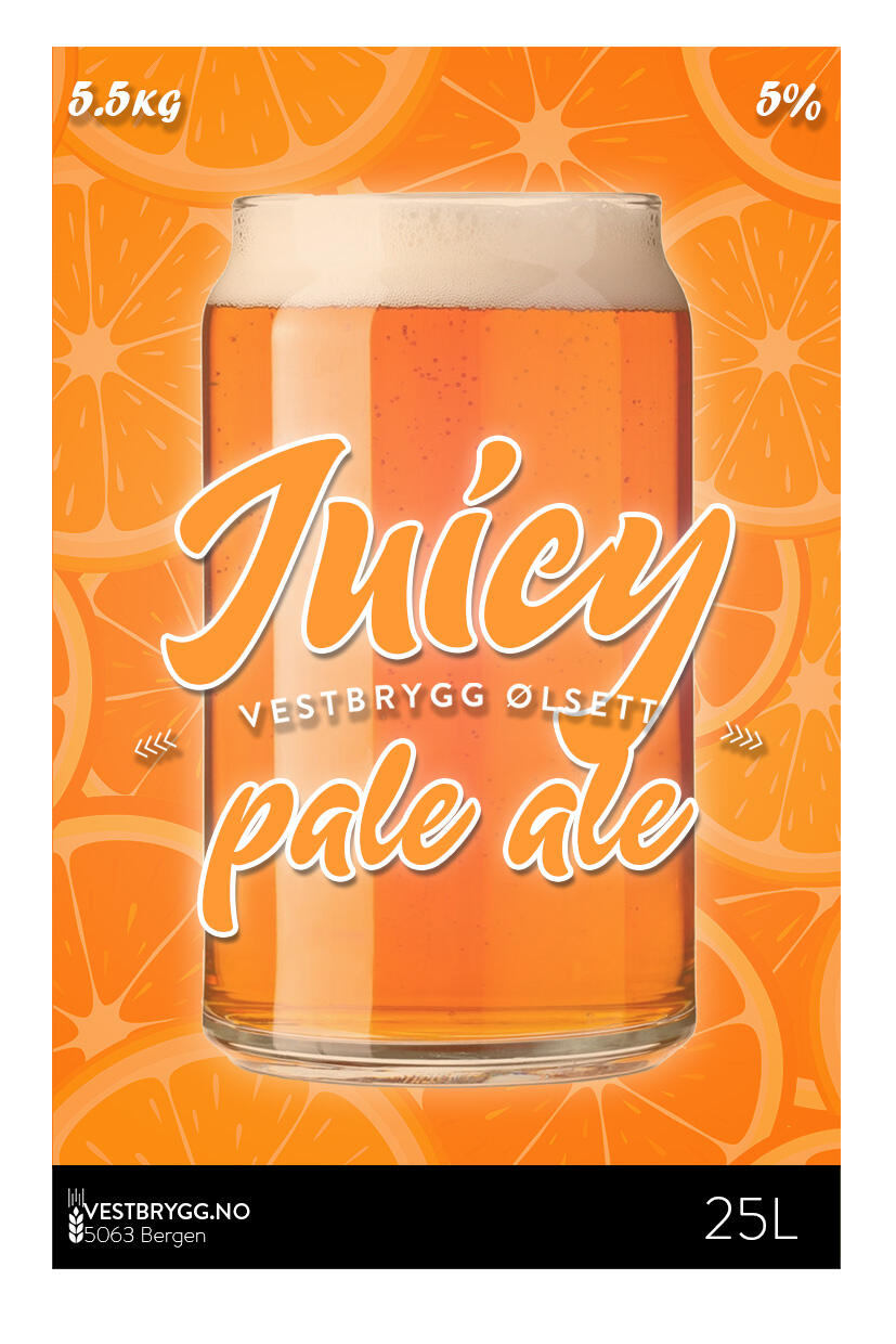 Vestbrygg Juicy Pale Ale 25L Ølsett Vestbrygg AS