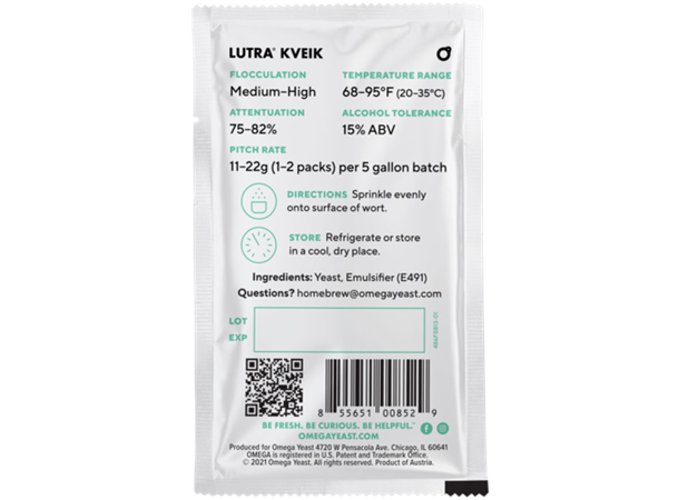 Lutra Kveik 11g - Omega Yeast