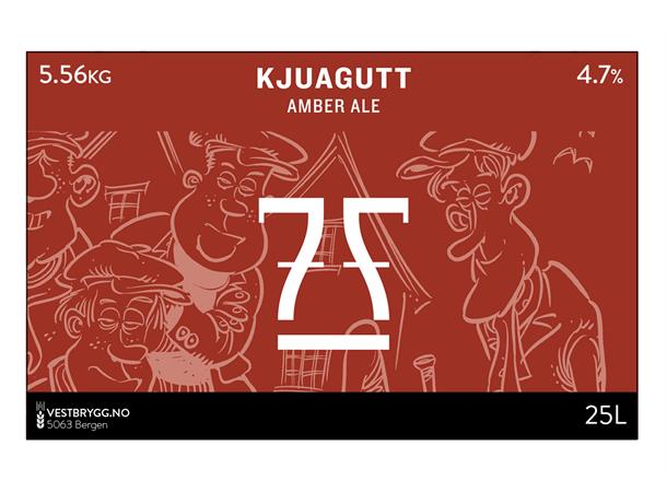 7 Fjell Kjuagutt Amber Ale 25L Ølsett