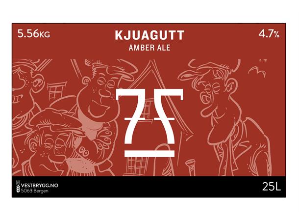 7 Fjell Kjuagutt Amber Ale 25L Ølsett