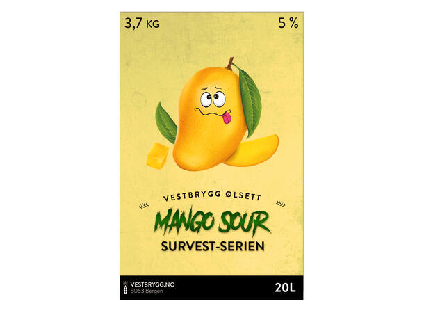 Vestbrygg Mango Sour 20L Survest-ølsett-Premium
