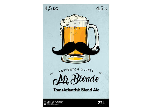 Vestbrygg  Mr.Blonde 22L Ølsett