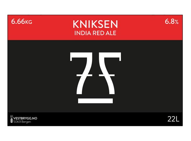 7 Fjell Kniksen India Red Ale 22L Ølsett