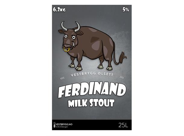 Vestbrygg Ferdinand Milk Stout 25L Ølsett
