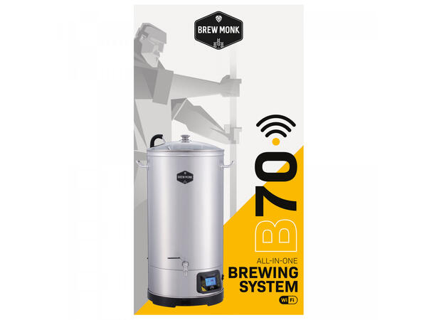Brew Monk B70 WIFI Bryggemaskin- Pakke Med 50fot Spiralkjøler