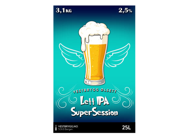 Vestbrygg Lett IPA 25L Ølsett