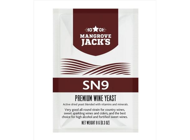 MJ Wine Yeast - SN9 8g BF DATO 01/26 BF DATO 01/26 Dry Wine Yeast