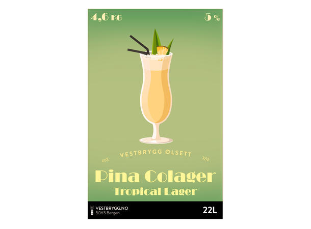 Vestbrygg Pina Colager 22L Ølsett