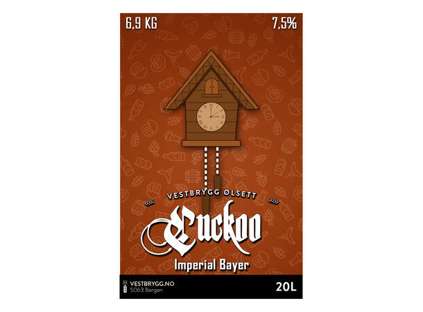 Vestbrygg Cuckoo Imperial Bayer Haustkampanje 20L Ølsett