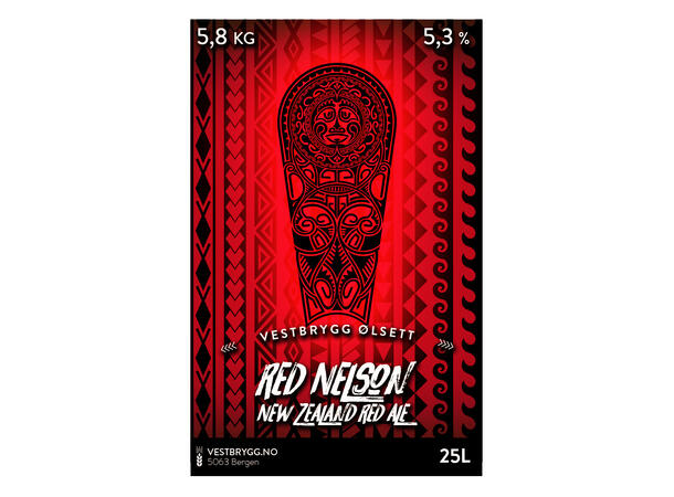 Vestbrygg Red Nelson - NZ Red Ale 25L Ølsett