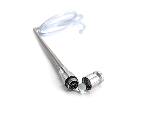 Auto-Hevert i rustfritt stål 57 cm. med 1,5m silikonslange