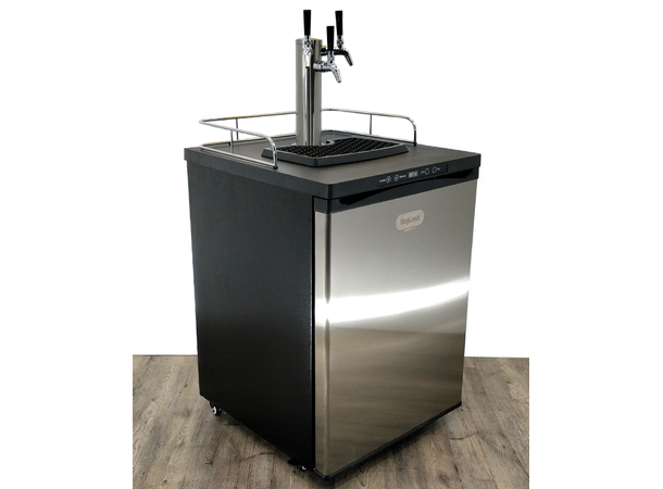 Series X Kegerator 3 kran - blankt tårn Kegerator med tappetårn for 3 kraner