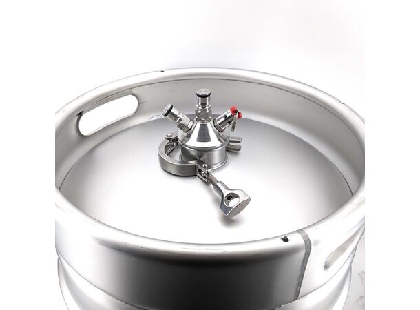 Ball Lock Adapter for Bryggerifat 2" Tri-Clover Commercial Keg Adaptor