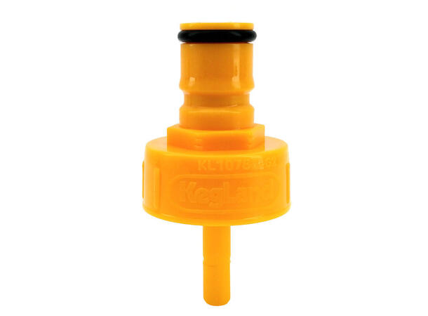 Ball Lock kobling til Fermzilla GUL Carbonation Cap GUL