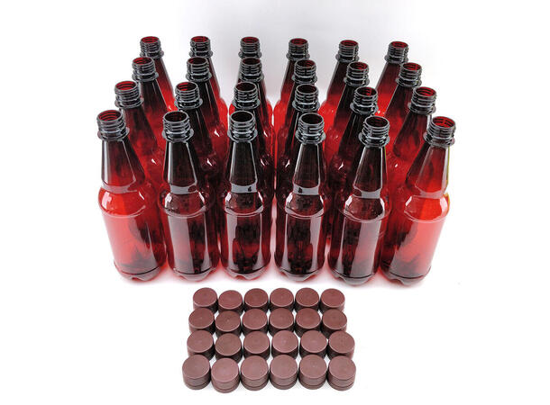 Ølflasker i PET-Plast - 0,5L Kasse med 24 stk – Kegland