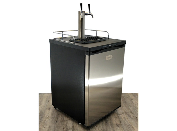 Series X Kegerator 2 kran - blankt tårn Kegerator med tappetårn for 2 kraner