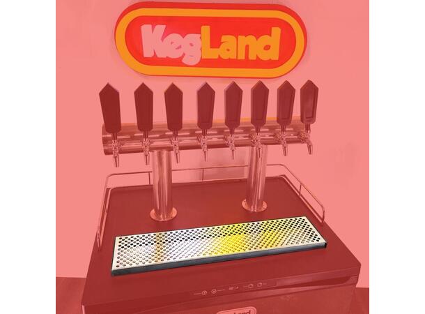 Dryppbrett 75 x 17 cm Rustfritt stål