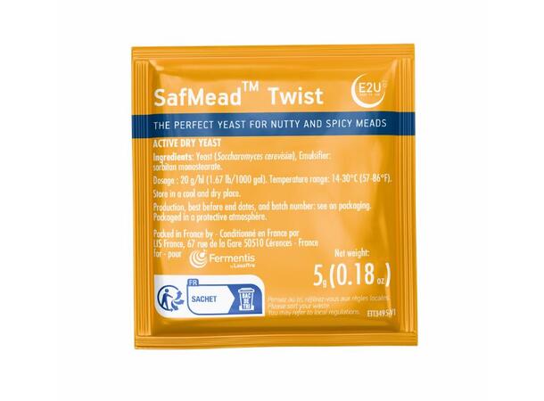 SafMead Twist 5gr Tørrgjær til Mjød