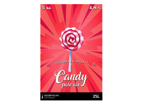 Vestbrygg Candy Pale Ale 25L Ølsett