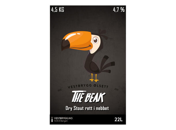 Vestbrygg The Beak Dry Stout 22L Ølsett