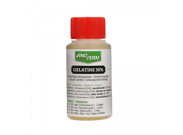 Gelatine 30% - 100ml Klarningsmiddel